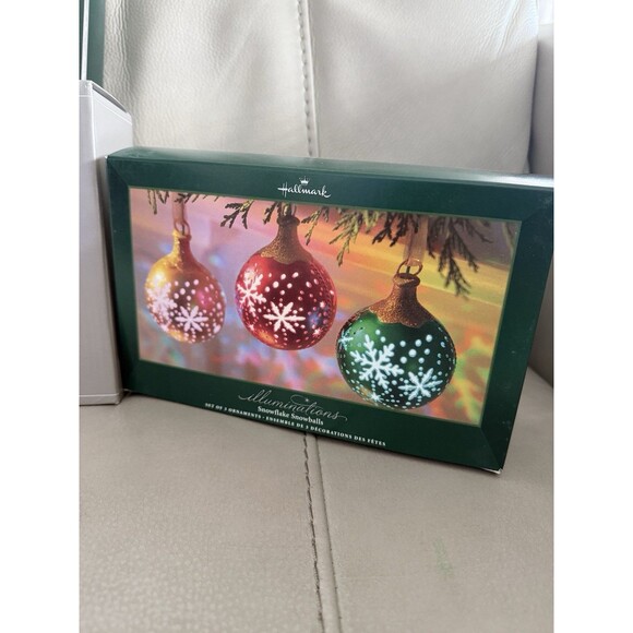 Hallmark Illuminations Snowflake Snowballs Starlight Santa Power Box NEW - Picture 2 of 5